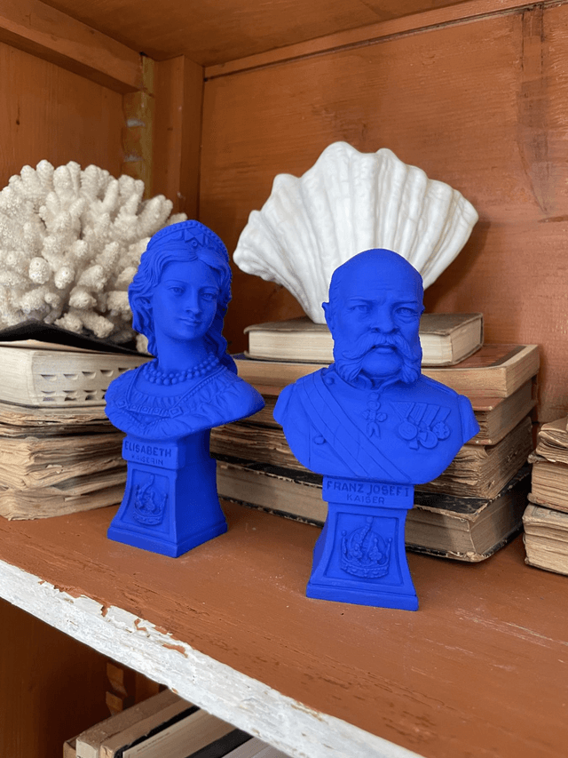 Duo bustes Empereur et Impératrice d'Autriche