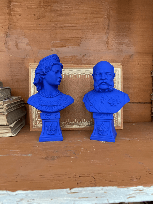 Duo bustes Empereur et Impératrice d'Autriche